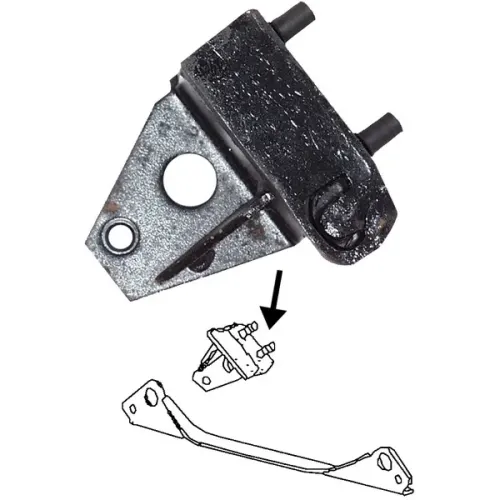 Rear Gearbox Mount Right: Beetle (1973-1979), Karmann Ghia (1973-1974), Beetle Cabrio (1973-1979)